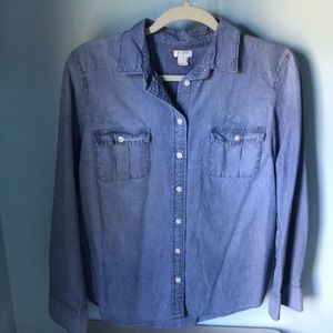 J crew chambray button down